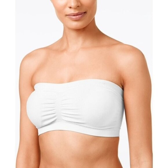 Fashion Forms Womens Stretch Bandeau Bra XL White - Picture 1 of 2